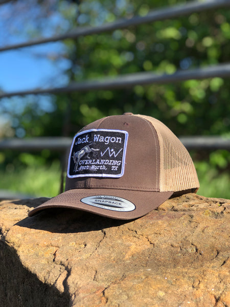 Load image into Gallery viewer, Jack Wagon Overlanding buckin donkey patch hat whiskey bent armadillo hat co