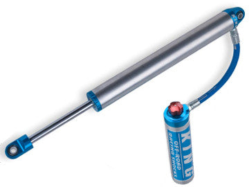 Load image into Gallery viewer, G Wagon King Shocks 2.5 inch diameter remote reservoir silver blue