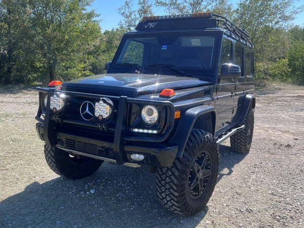 Load image into Gallery viewer, mercedes g wagon rock sliders side steps skid steps sill protection g500 g550 g55 g63 AMG Jack Wagon Overlanding