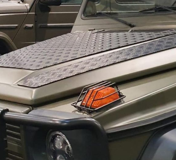 Load image into Gallery viewer, mercedes g wagon turn signal protection guards protective covers w463 w461 w460 g500 g55 g550 g63 amg gelandewagen off road g wagen