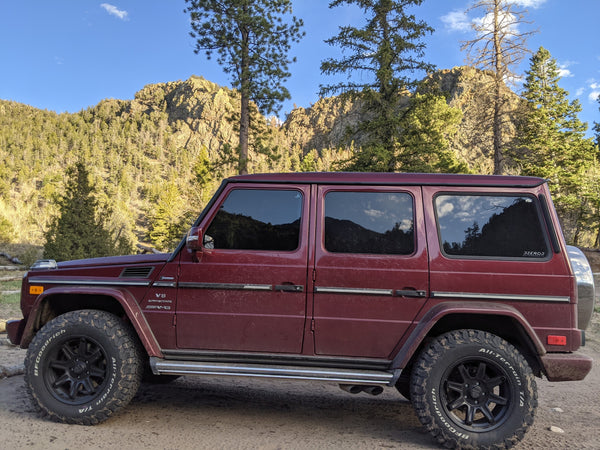 Load image into Gallery viewer, G Wagon 2 inch Lift Kit 33 inch tires ORC Eibach Springs Fox Shocks Koni Raid Shocks Old Man Emu Springs Ohlins Shocks King Shocks 2 inch lift suspension kit for Mercedes Benz G Wagon Off Road G500 lift G55 lift G550 lift G63 lift