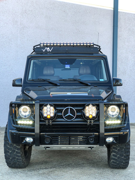 Load image into Gallery viewer, g wagon light bar rigid adapt 40 inch light bar brackets mercedes g wagon light bar roof rack
