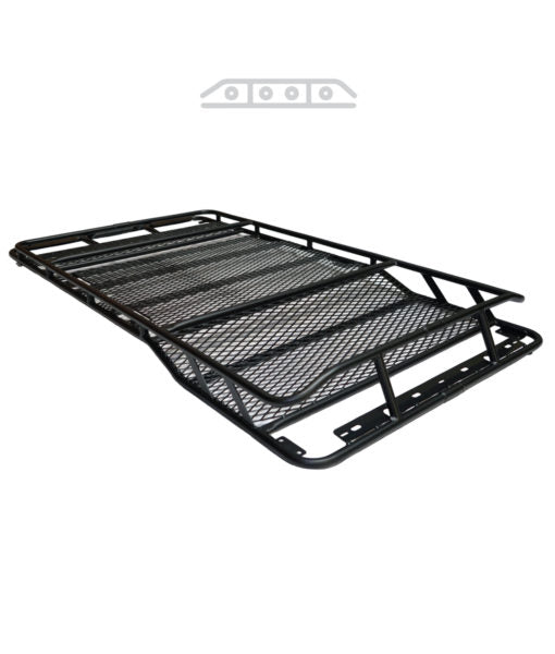 Load image into Gallery viewer, Nissan XTerra baja off road offroad roof rack gobiracks gobirack gobi stealth ranger light bar multi light setup wind deflector