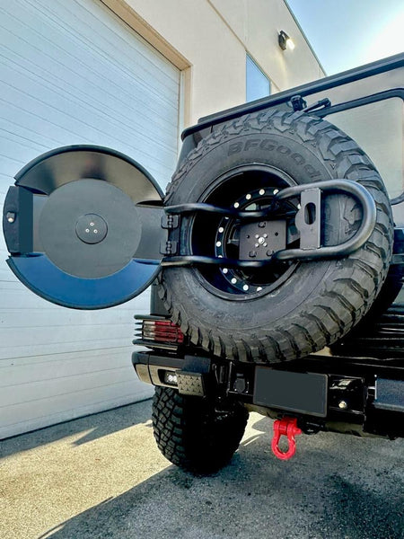 Load image into Gallery viewer, g wagon spare wheel holder carrier letech lennartz technik 4x4 squared mercedes 463

