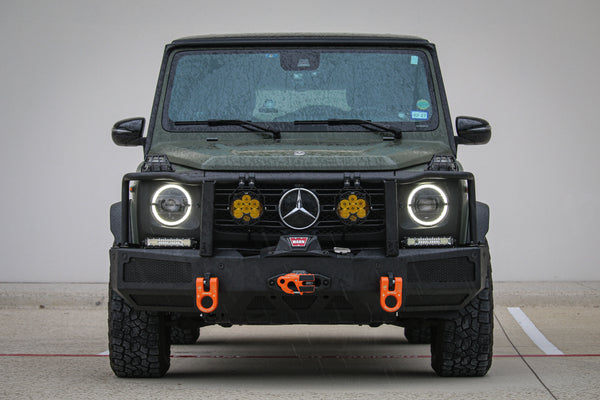 Load image into Gallery viewer, mercedes g wagon 463a front steel bumper winch w463a g class g550 g63 amg g wagen g class

