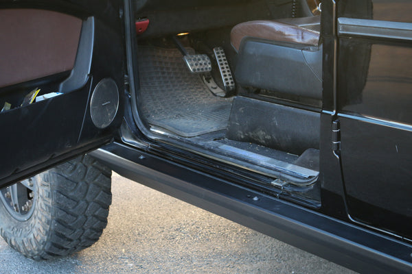 Load image into Gallery viewer, g wagon high clearance rock sliders side steps running boards g wagen gelndewagen g500 g550 g55 g63 amg mercedes benz w460 w461 w463
