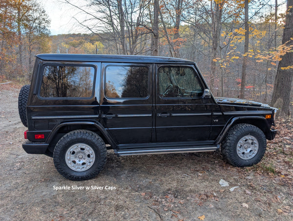 Load image into Gallery viewer, Hutchinson Beadlock Wheels Sparkle Silver Mercedes G Wagon 16 inch g550 g500 gelandewagen military wheels
