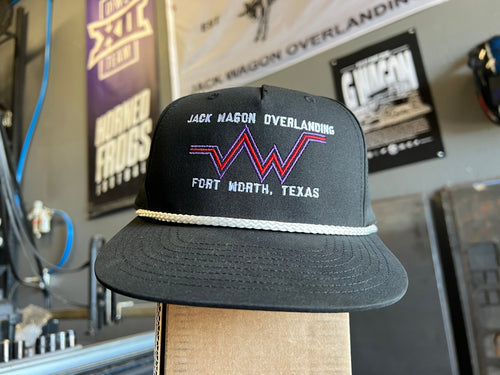 blood lines zig zag red purple jack wagon overlanding rope hat