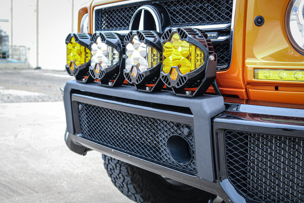 Load image into Gallery viewer, g63 front bumper cover brush guard removal bull bar trim light bar bracket
