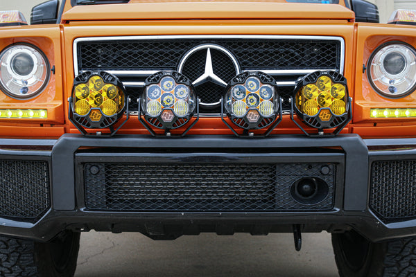 Load image into Gallery viewer, g63 front bumper cover brush guard removal bull bar trim light bar bracket
