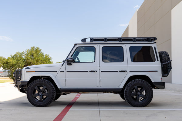 Load image into Gallery viewer, g wagon side steps rock sliders side protection high clearance 465 463a w463a w465 off road mercedes g550 g63 g400d g450d
