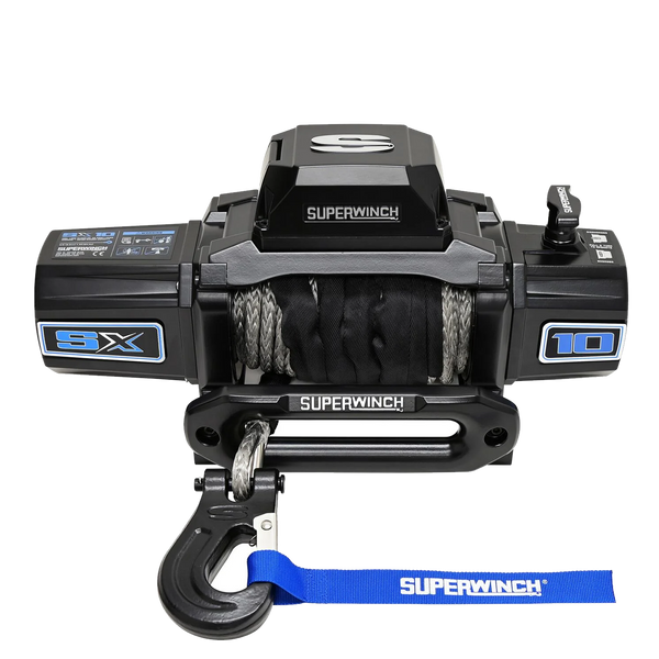 Load image into Gallery viewer, Superwinch SX10SR synthetic rope drum light led 10k load cable winch
