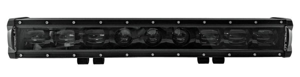 Load image into Gallery viewer, 20 inch single row all black tinted midnight optics super stealth light bar extreme led
