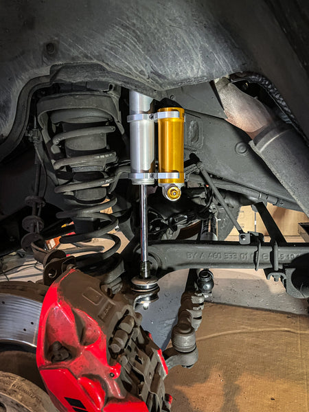 Load image into Gallery viewer, Mercedes G Wagon Ohlins Shocks MEU MS46 G Wagen Gelandewagen G63 AMG shocks install
