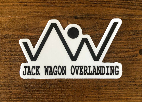 vinyl decal sticker mercedes g wagon Jack Wagon Overlanding Mountain logo