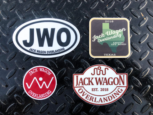 Jack Wagon Overlanding National Park Initials Abbreviation Sticker Texas Parks and Wild Life Sticker Red Logo Patch Sticker King Ranch Edition Sticker