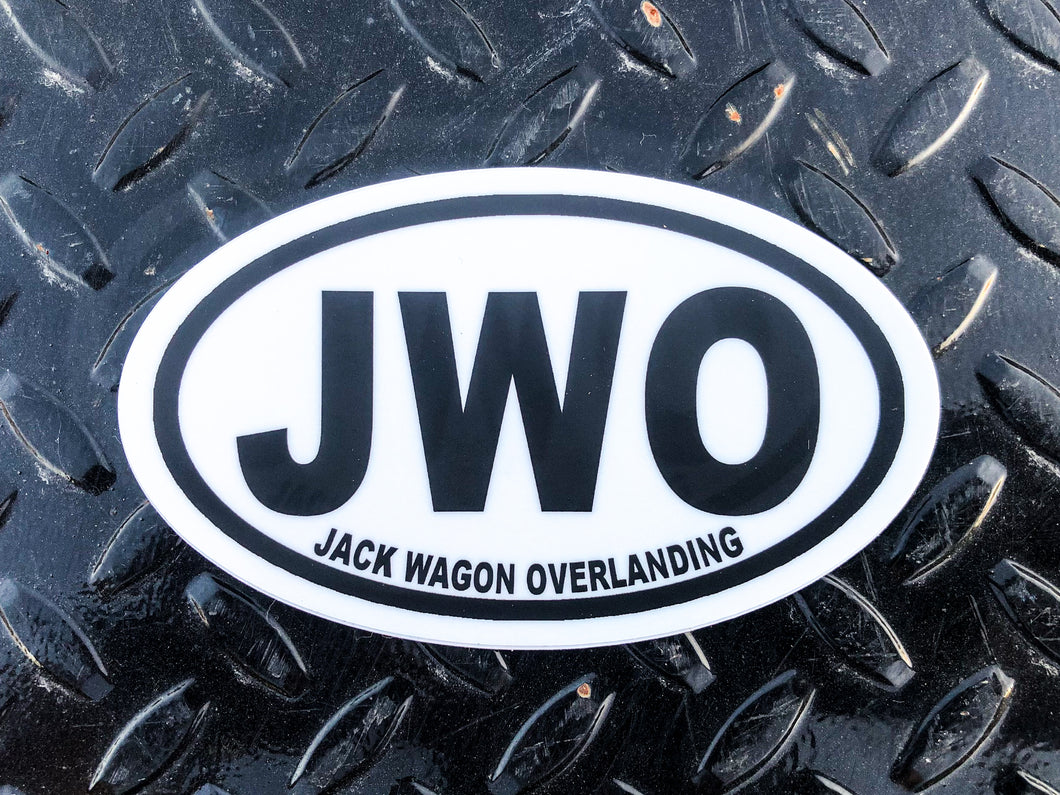Jack Wagon Overlanding National Park Initial Abbreviation Sticker
