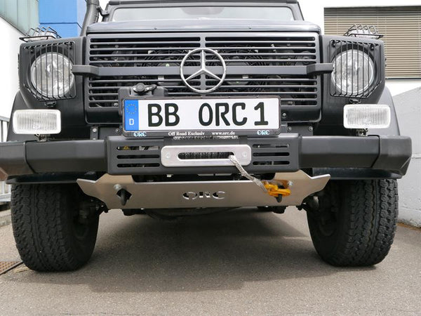 Load image into Gallery viewer, g wagon front skid plate underride protection underbody protection black until year 2015 up to MY 2015 ORC g wagen
