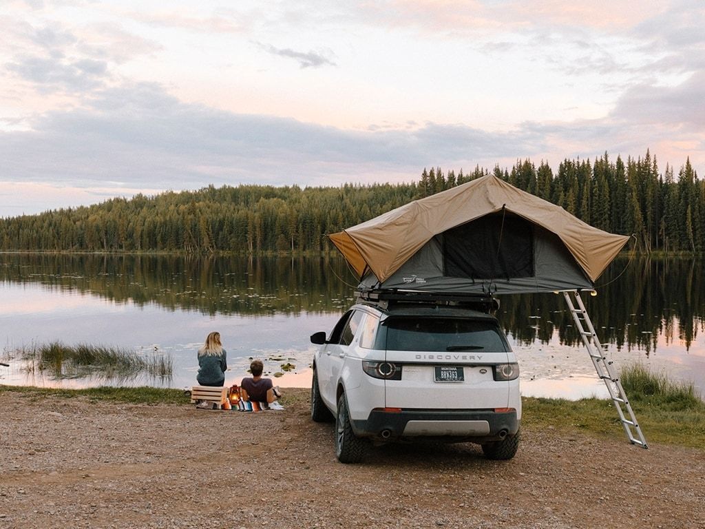 Roof box camping outlet