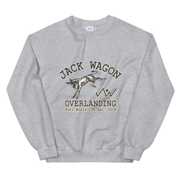 Load image into Gallery viewer, jack wagon overlanding buckin donkey sweatshirt merch g wagon parts g wagen accessories
